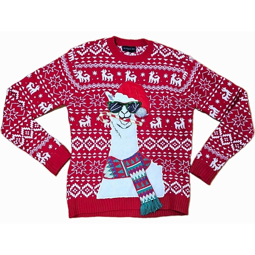 Blizzard Bay Holiday Ugly Christmas Pullover Sweater Size S Unisex